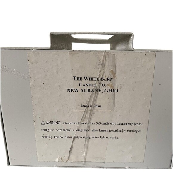 White Barn Co Bath & Body Works Glitter House Luminary Candle Holder Large Small - Picture 10 of 11